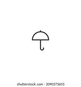 icono de línea de paraguas, símbolo de vector de contorno, icono perfecto de píxel