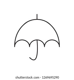 umbrella line icon vector design graphic illustration.