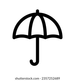 Umbrella line icon. Vector graphics