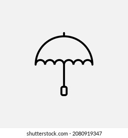 Umbrella line icon, vector, illustration, logo template. Suitable for many purposes.