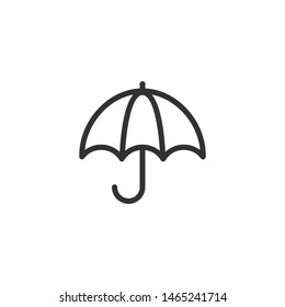 Umbrella  - Line Vector Icon
