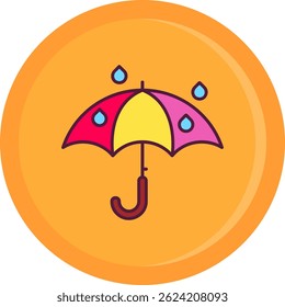 Umbrella Line vector Icon Design