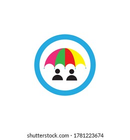 Umbrella logo concept vector template