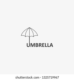 Umbrella logo design graphic element Illustration template 