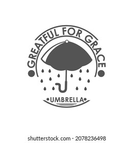 Der Umbrella-Logo-Design-Vektorgrafik
