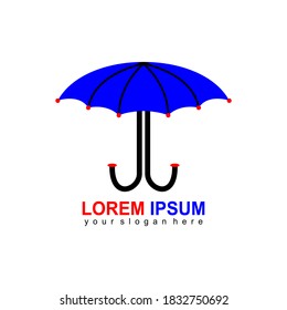 Umbrella-Logo-Design, Vektorgrafik