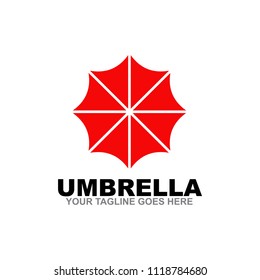 Umbrella logo design vector template