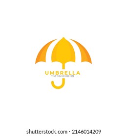 umbrella logo design vector template.