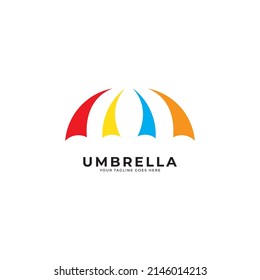 umbrella logo design vector template.