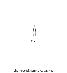 umbrella logo icon design with simple line art style