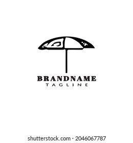 umbrella logo icon design template modern vector illustration