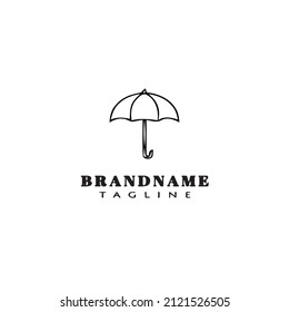 umbrella logo icon design template modern illustration