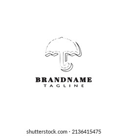 umbrella logo icon design template modern illustration