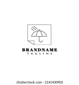 Design-Vorlage für das Schirm-Logo - moderne Illustration