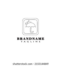 Design-Vorlage für das Schirm-Logo - moderne Illustration