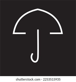 Umbrella logo icon design template element