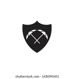 Umbrella logo icon design vector template