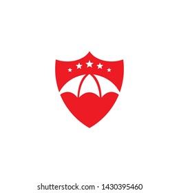 Umbrella logo icon design vector template