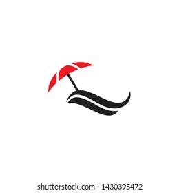 Umbrella logo icon design vector template