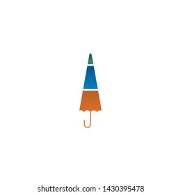 Umbrella logo icon design vector template