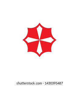 Umbrella logo icon design vector template
