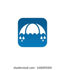 Umbrella logo icon design vector template