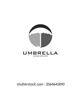 Plantilla del vector de diseño del logotipo del paraguas