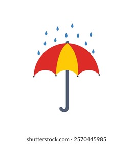 Umbrella logo icon illustration vector template