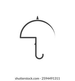 Umbrella logo icon illustration vector template