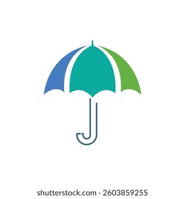 Umbrella logo icon illustration vector template