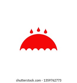 Umbrella logo icon template