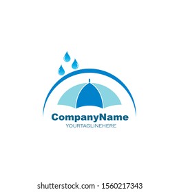 umbrella logo icon  vector illustration template