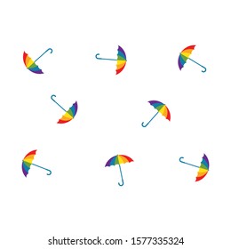 umbrella logo icon  vector illustration template