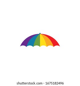 umbrella logo icon  vector illustration template