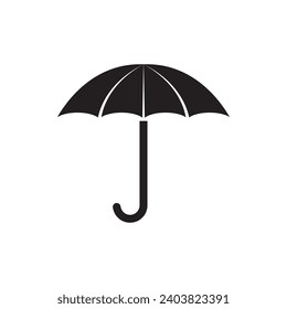 Umbrella logo icon, vector illustration design
