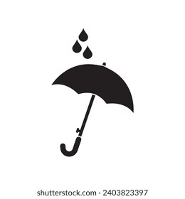 Umbrella logo icon, vector illustration design