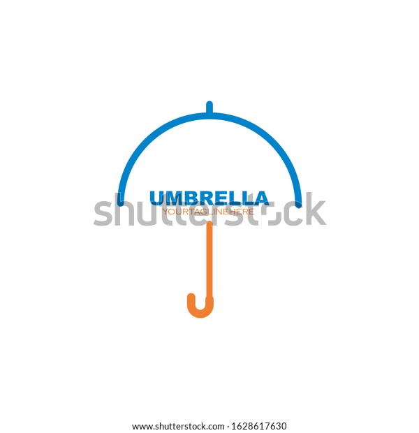 umbrella logo\
icon  vector illustration\
template