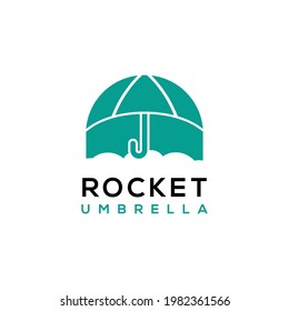 Umbrella Logo. Minimalist and Modern Design Vector for Insurance Company-vector