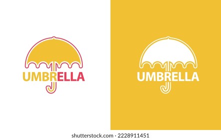 umbrella logo simple design idea