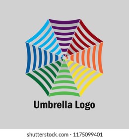Umbrella logo template.