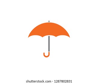 umbrella logo template vector icon illustration design 