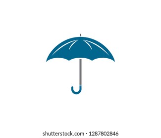 umbrella logo template vector icon illustration design 