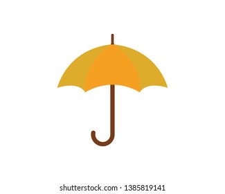 Umbrella logo template vector icon illustration design