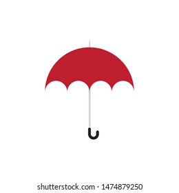 Umbrella logo template vector icon illustration design