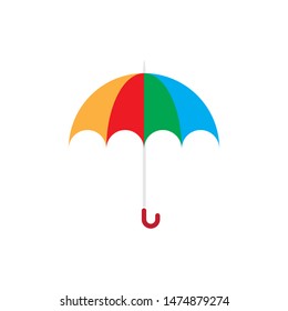 Umbrella logo template vector icon illustration design