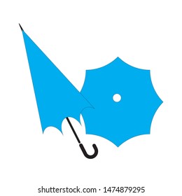 Umbrella logo template vector icon illustration design