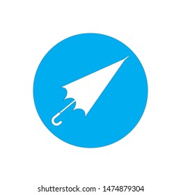 Umbrella logo template vector icon illustration design
