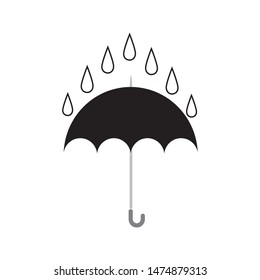 Umbrella logo template vector icon illustration design