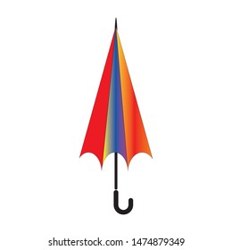 Umbrella logo template vector icon illustration design
