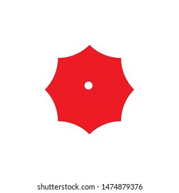 Umbrella logo template vector icon illustration design